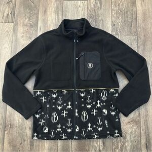 Mens Roark Zip Up Soft Fleece Jacket Sweater Men’s Size M black